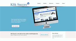 Desktop Screenshot of kliksucces.nl